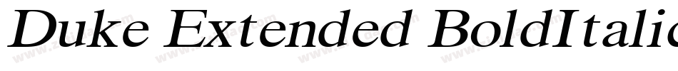 Duke Extended BoldItalic字体转换